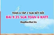 Bài 9.35 SGK Toán 6 tập 2 Kết nối tri thức